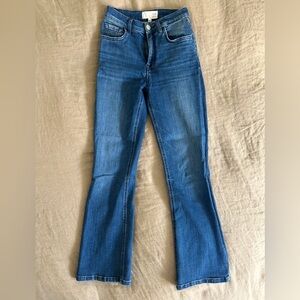 Current/Elliott Women’s Wide Leg Blue Jeans